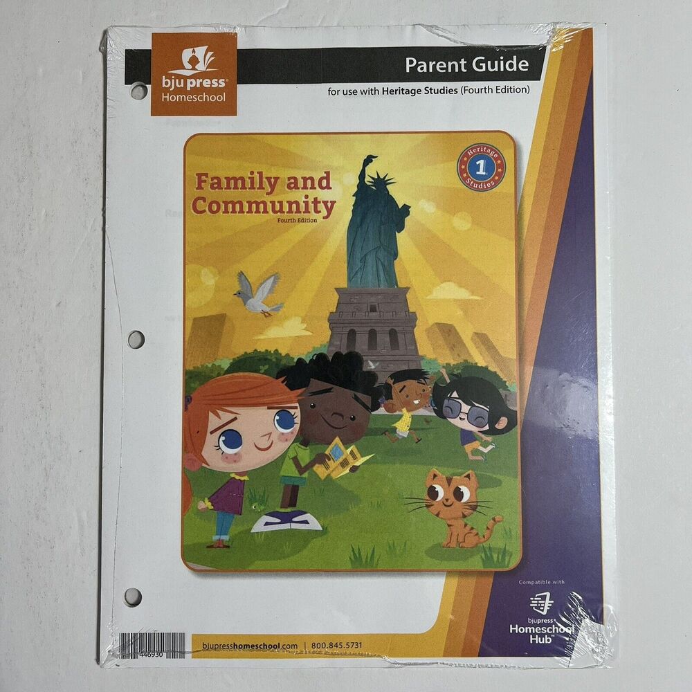 BJU Press Homeschool Curriculum Family and Community Parent Guide Heritage Study